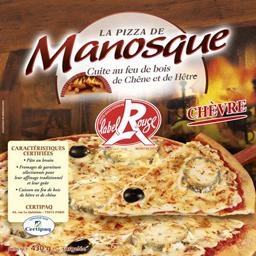 Pizza de Monasque Label rouge chèvre 430 G,U,430g