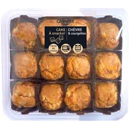 Petits cakes chèvre et courgette Petits cakes chèvre et courgette,CARREFOUR,la barquette de 12 - 140 g