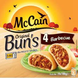 Original Bun's Barbecue Original Bun's Barbecue ,MC CAIN,4 pièces, 400g