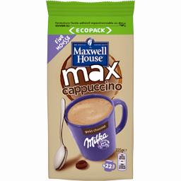 Préparation pour cappuccino chocolat Milka Préparation pour cappuccino chocolat Milka,MAXWELL HOUSE,le paquet de 335g