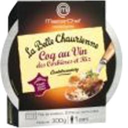 Coq au vin des corbieres et riz Coq au vin des corbieres et riz,LA BELLE CHAURIENNE,la barquette micro ondable de 300 gr