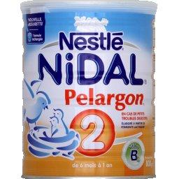 Nidal - Lait de suite Pelargon 2, de 6 mois à 1 an Nidal - Lait de suite Pelargon 2, de 6 mois à 1 an,NIDAL,la boite de 800g