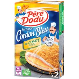 Escalopes Cordon Bleu Au Comte X2 P.dodu Escalopes Cordon Bleu Au Comte X2 P.dodu,PERE DODU,la boîte de 200g
