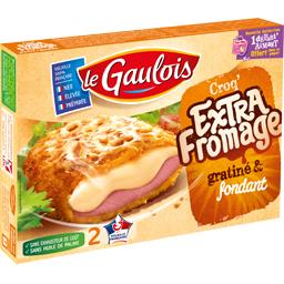 Croq' Extra fromage gratiné & très fondant Croq' Extra fromage gratiné & très fondant,LE GAULOIS,la boite de 2 - 200 g