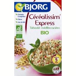 Céréalissim' Express - Taboulé méditerranéen BIO Céréalissim' Express - Taboulé méditerranéen BIO,BJORG,la boite de 320g