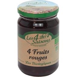 Confiture bio aux 4 fruits rouges LES 4 SAISONS Confiture bio aux 4 fruits rouges LES 4 SAISONS,SAISONS,360g