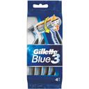Gillette Blue3 - rasoir jetable pour homme Le sachet de 4 rasoirs