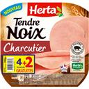 Herta Tendre Noix - Jambon Charcutier la barquette de 4 tranches - 240 g