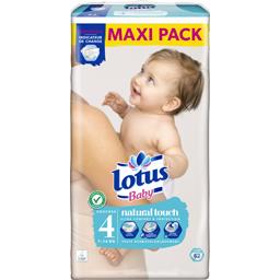 Lotus Baby Couches Touch taille 4, 7-14 kg le paquet de 62 couches - 