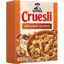 Quaker Cruesli - Céréales mélange de noix la boite de 450 g