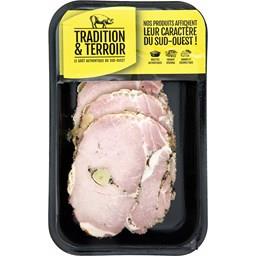 Rôti de porc à l'ancienne à l'ail frais Rôti de porc à l'ancienne à l'ail frais,TOUT FRAIS TOUT PRET,la barquette de 187 g environ