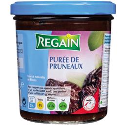 Purée de pruneaux, spécialité diététique Purée de pruneaux, spécialité diététique,REGAIN,le pot de 335g