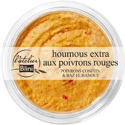 L'Atelier Blini Houmous extra aux poivrons rouges le pot de 175 g