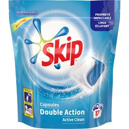 Skip Capsules de lessive Double Action la boite de 17 capsules - 409 g