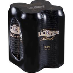 Licorne Bière de spécialité Black les 4 bouteilles de 50 cl