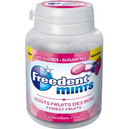 Freedent Mints - Pastilles sans sucres goûts fruits des bois la boite de 70 pastilles - 77 g