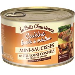 La Belle Chaurienne Mini saucisses de Toulouse confites à la graisse de ... la boite de 390 g