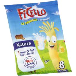 Fromage à pâte filée Ficello Fromage à pâte filée Ficello,FICELLO,les 8 sachets de 21g