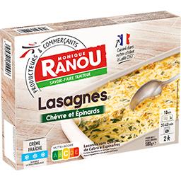 Lasagnes chèvre Epinards Lasagnes chèvre Epinards,CLAUDE LEGER,la barquette de 500g