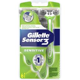 Gillette Sensor 3 - Rasoirs jetables Sensitive pour homme le paquet de 6