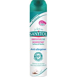 Sanytol Purificateur d'air désinfectant surfaces & textiles la bombe de 300 ml