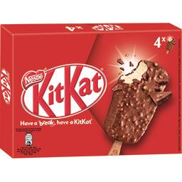Nestlé KitKat - Glace vanille chocolat la boite de 4 - 360 ml