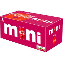 Coca-Cola Cherry - Mini soda au cola saveur cerise les 8 canettes de 150 ml