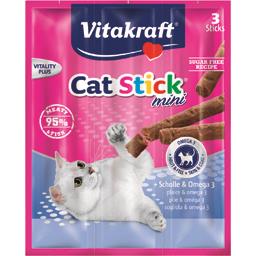 Vitakraft Cat Stick Mini - Sticks plie et oméga 3 les 3 sticks - 18 g