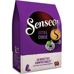 Senseo Dosettes de café moulu Extra Corsé le paquet de 40 dosettes - 277 g
