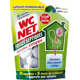 Capsule Fosses Septiques - 5 mois Capsule Fosses Septiques - 5 mois ,WC NET,les 22 capsules de 18g