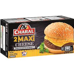 Maxi cheese Maxi cheese,CHARAL,les 2 burgers de 235g