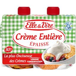 Crème épaisse Elle & Vire Crème épaisse Elle & Vire,ELLE & VIRE,les 2 briques de 17cl