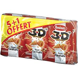 Bénénuts 3D Bugles - Biscuits soufflés goût cacahuète les 5 paquets de 85 g
