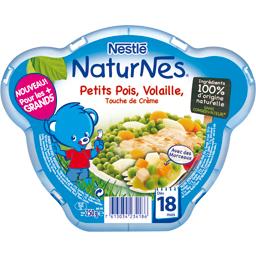 Petits pois, volaille et touche de crème, dès 18 mois, l'assiette de 250 g Petits pois, volaille et touche de crème, dès 18 mois, l'assiette de 250 g,NATURNES,l'assiette de 250 g