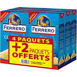 Ferrero Couscous Graine de couscous moyen les 4 paquets de 1 kg