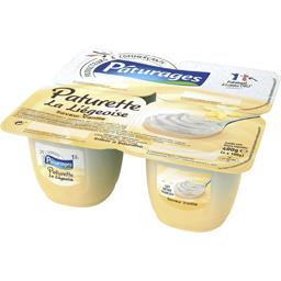 Pâturages Paturette - Dessert lacté La Liégeoise saveur vanill... les 4 pots de 100 g