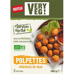 Very Veg Polpettes végétales de soja BIO la barquette de 160 g