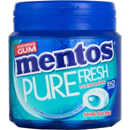 Chewing-gums Pure Fresh sans sucres Chewing-gums Pure Fresh sans sucres,MENTOS,la boite de 50 dragées - 100 g