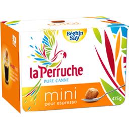 Béghin Say La Perruche - Mini sucre pure canne pour Espresso la boite de 475 g