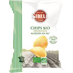 Chips bio ondulées allégées en sel Sibell