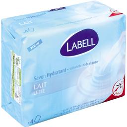 Savon hydratant au lait Savon hydratant au lait,LABELL,les 4 pains de 100 g
