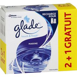 Glade Recharge désodorisant Touch & Fresh Marine les 3 recharges de 10 ml