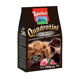 Bolachas waffer quadratini chocolate negro