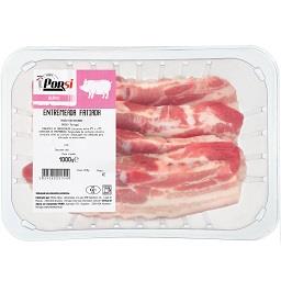 Entremeada de porco fatiada