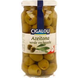 Azeitona verde recheada com anchovas