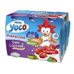 Iogurte líquido yoco sem lactose morango