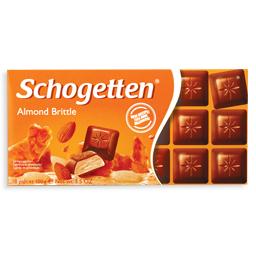 Tablete de chocolate, amêndoa crocante