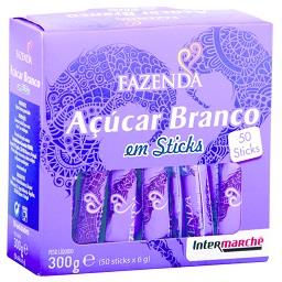 50 sticks acucar br.300g