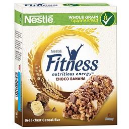 Barra fitness chocolate e banana