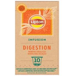 Infusão de menta e raiz alcaçuz digestão